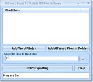 Word Doc to PDF Batch Convert Multiple Files Softw screenshot